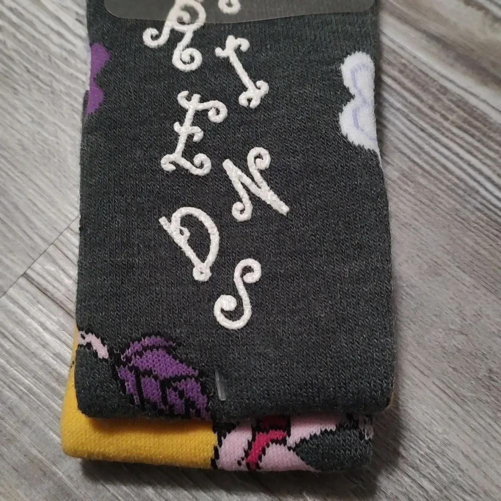 Disney tread socks tall thick socks Sz Adult 4-10 all new Eeyore Pooh Piglet